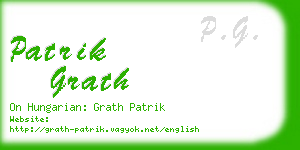patrik grath business card